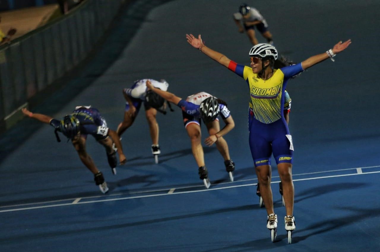Gabriela Rueda ganó su primer oro en los 1.000 metros. Foto Cortesía COC.