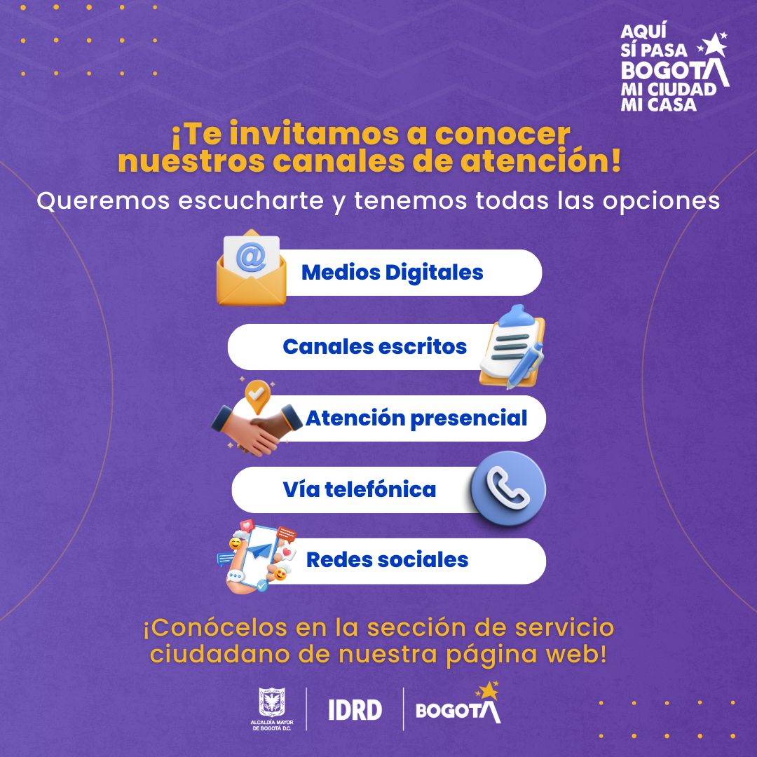 Canales de Atención IDRD