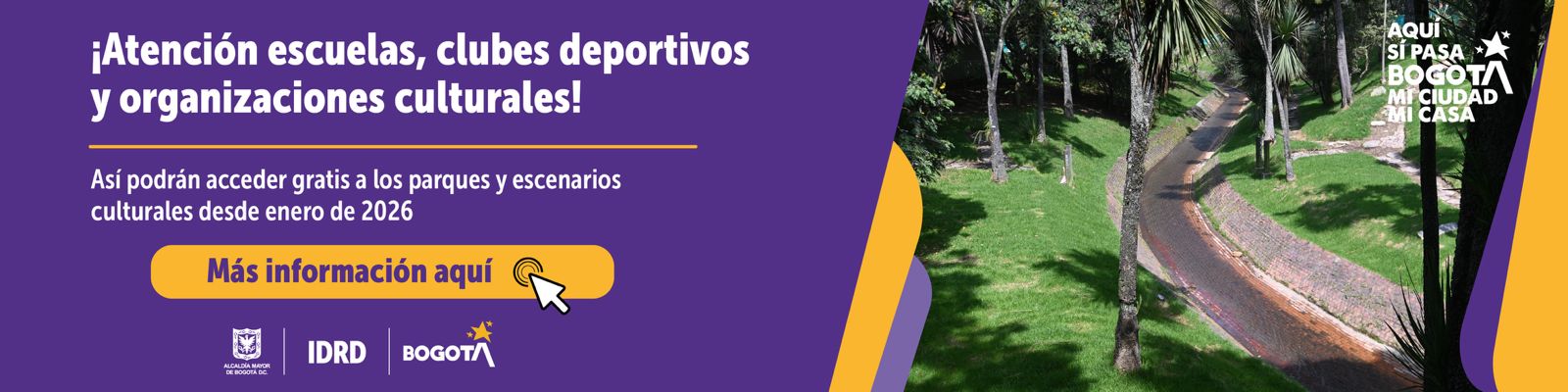 Acceso gratis desde 2026 a Parques y Escenarios