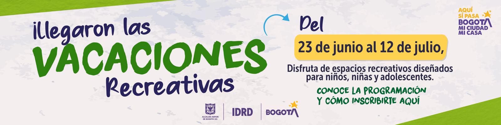 Vacaciones recreativas junio y julio 2025