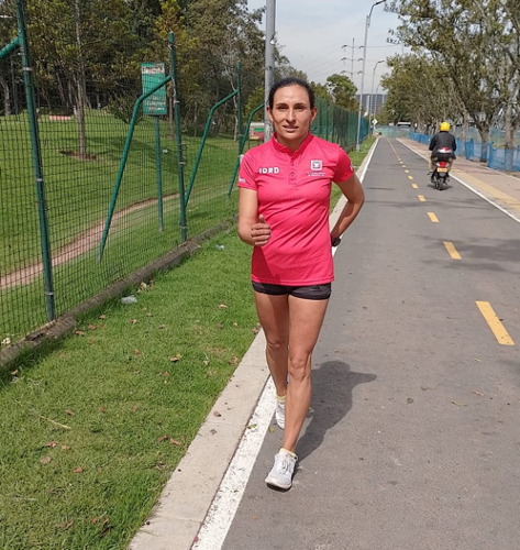 Arabelly Orjuela, la pionera de las mujeres en los 35 kms marcha. Foto IDRD.