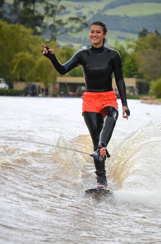 Daniela Verswyvel ganó dos oros en el Latinoamericano de Esquí. Foto IDRD.