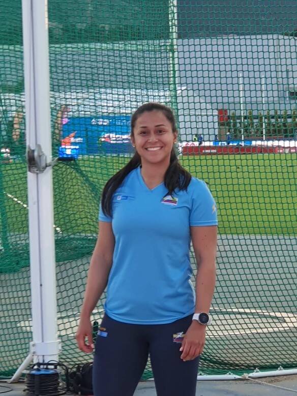 Mayra Gaviria arranca temporada en el Torneo de Lanzamientos en Barranquilla. Foto IDRD.