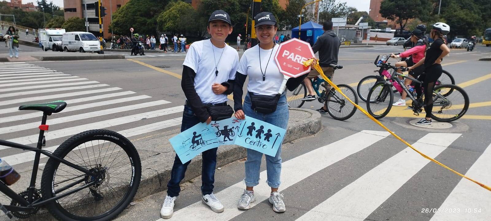 Servicio social en Ciclovía