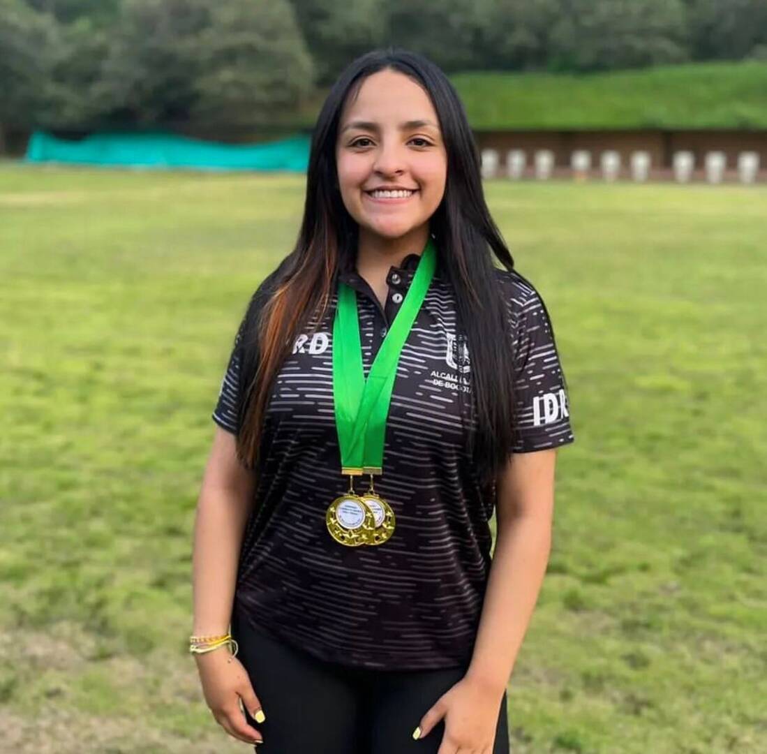 Valentina Reyes, oro en el Nacional de Tiro. Foto IDRD.