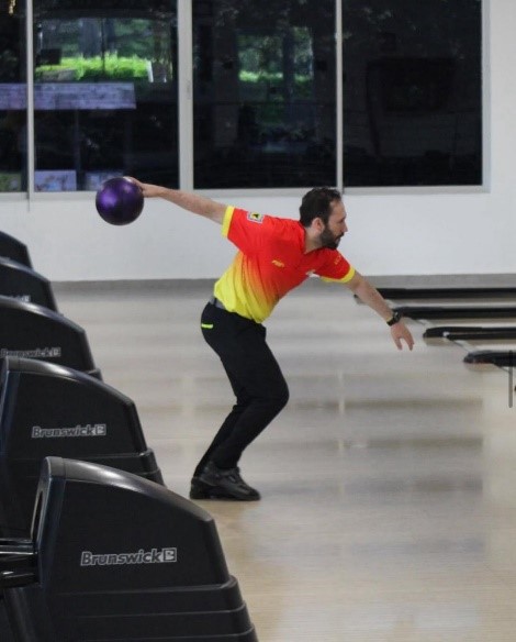 Óscar Rodríguez, oro en sencillos en bowling. Foto IDRD.