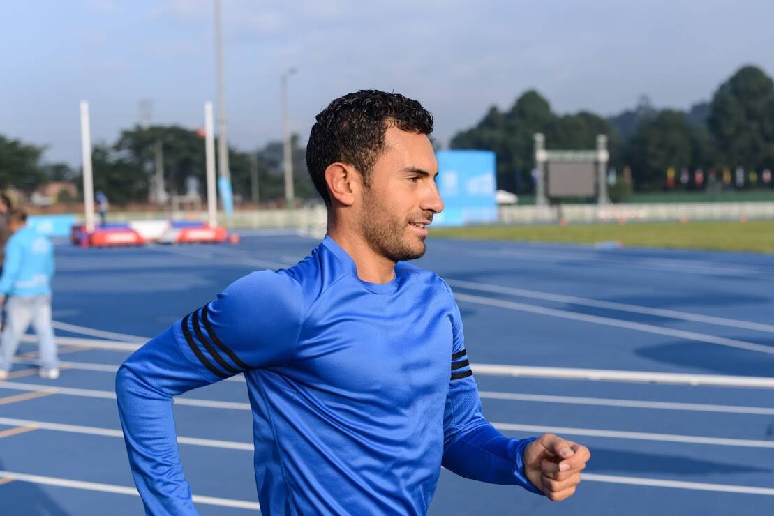 Eider Arévalo entrenando