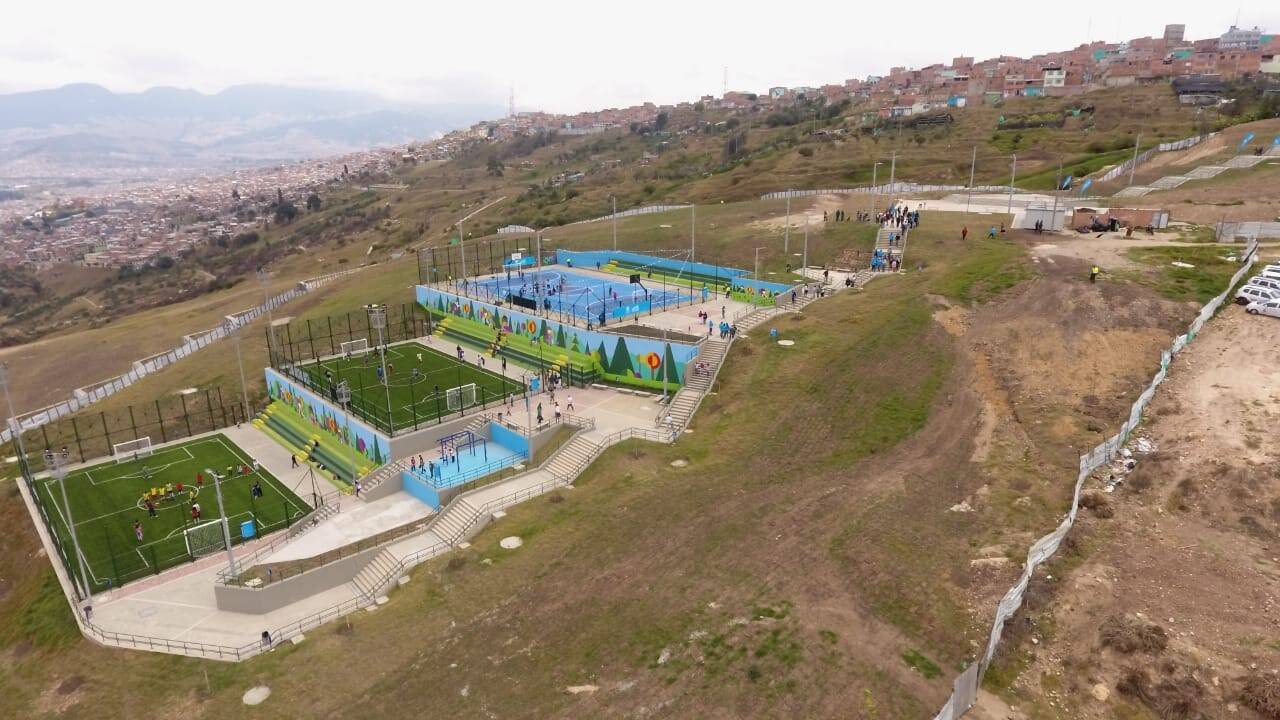 Vista aérea del parque Altos de la Estancia