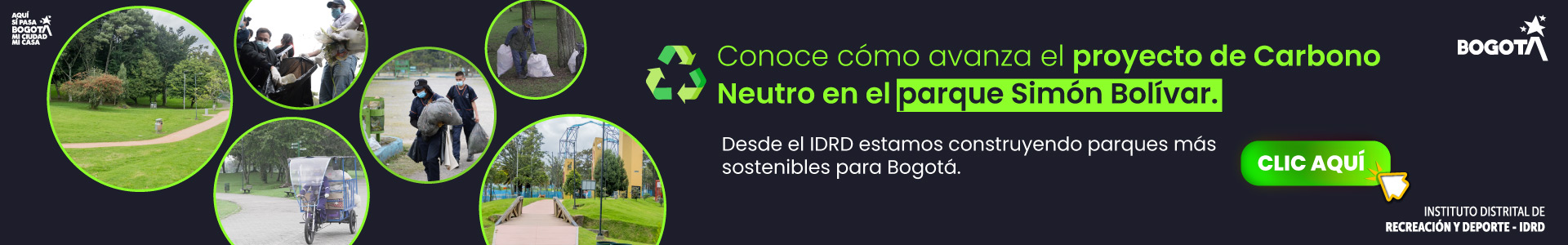 Carbono neutro en el parque Simón Bolívar