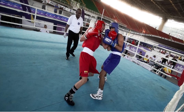 El velódromo Alcides Nieto Patiño recibe la disciplina del boxeo. (Foto prensa delegación Bogotá)