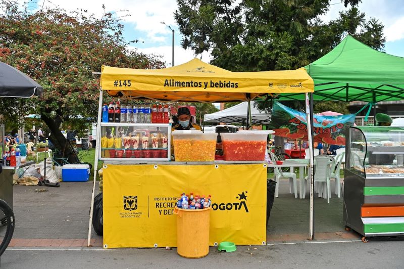 Módulo de ventas en la Ciclovía