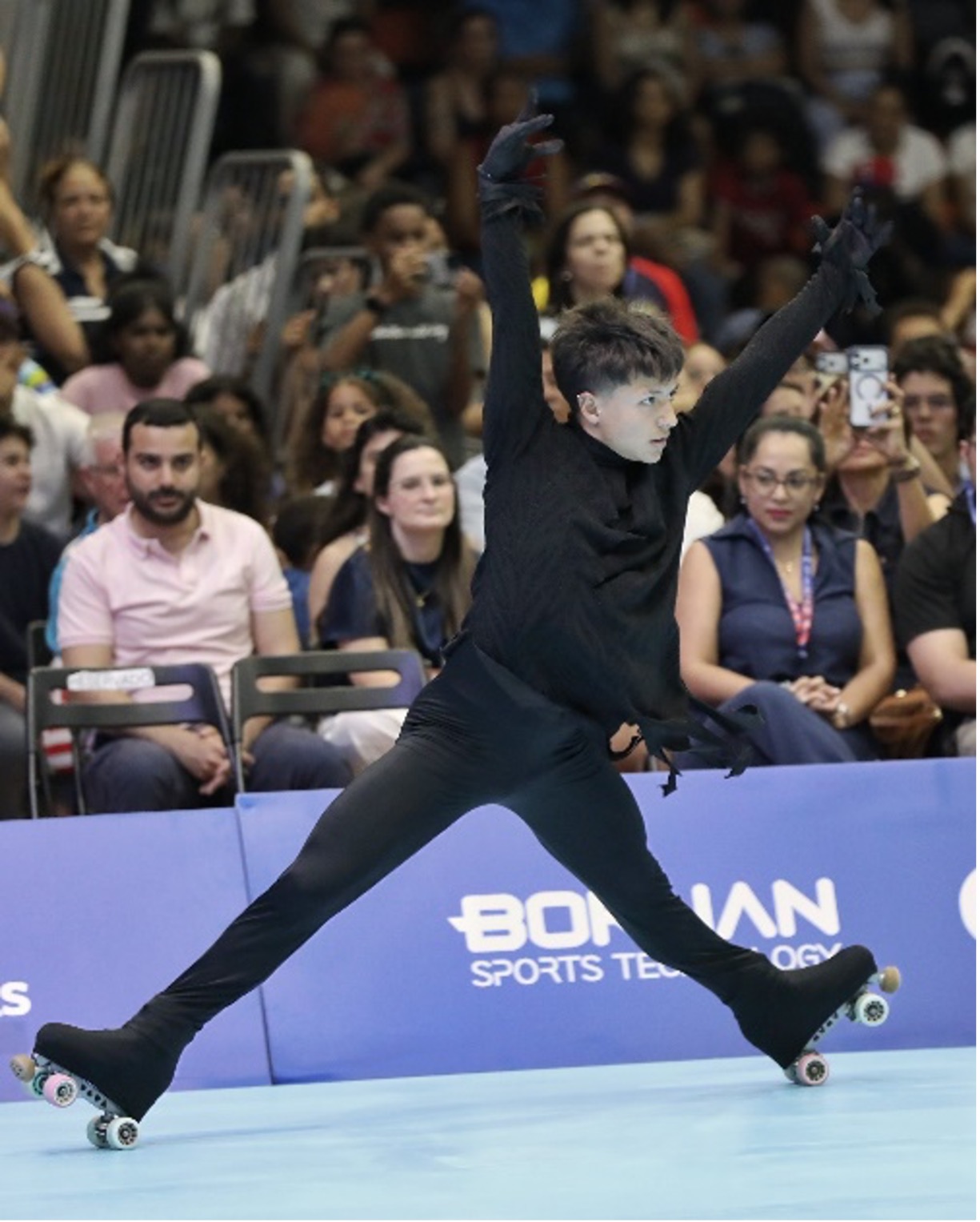Deivi Rojas, oro en patinaje artístico. Foto cortesía COC.