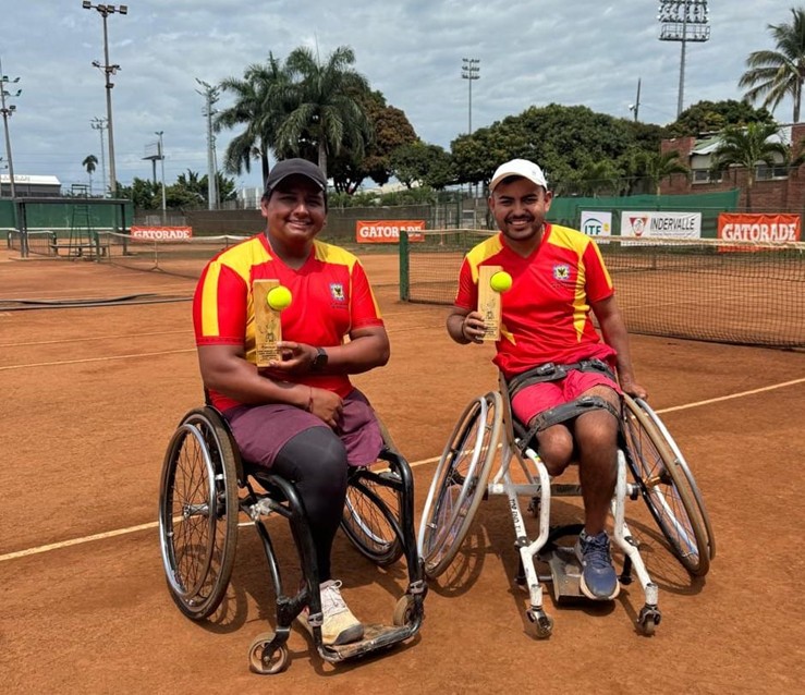 Diego Pirachicán (izq.) y Luigy Nieves, campeones en Cali. Foto IDRD.