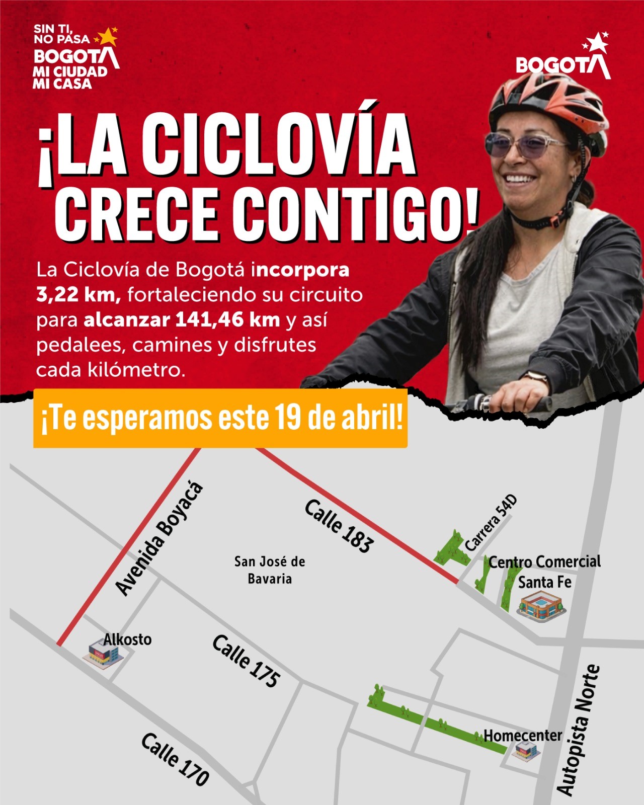 iNAUGURACIÓN DE NUEVOS TRAMOS EN cICLOVÍA