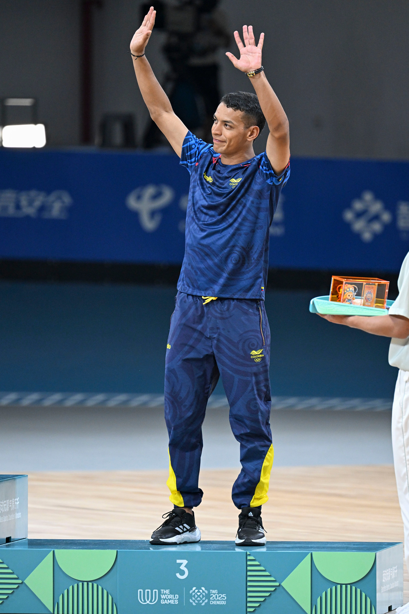 John Edwar Tascón ganó 3 platas y 1 bronce en Chengdú. Foto cortesía The World Games 2025.