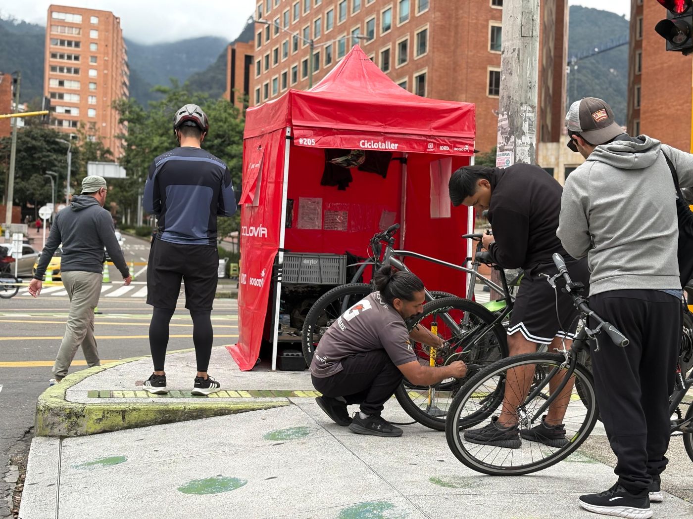 Módulos de Ciclotaller en la Ciclovía