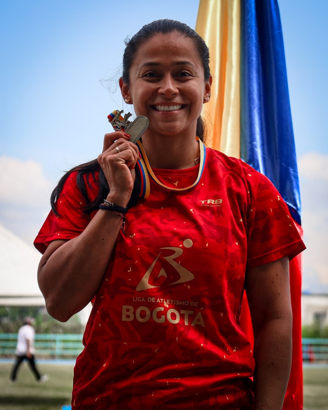 Mayra Gaviria fue la primera medalla de oro para Bogotá. Foto Fecodatle.