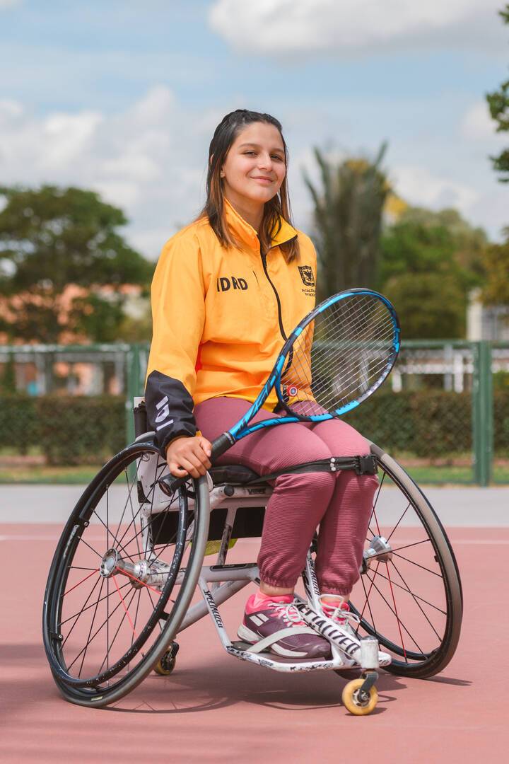 tenista en silla de ruedas del Equipo Bogotá