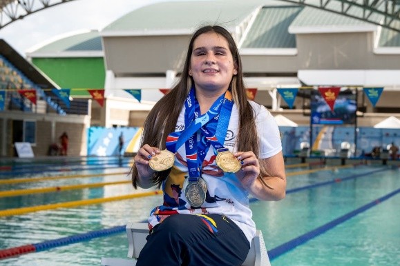 Sharit Yunque, la segunda medallista de Bogotá con 3 oros y 2 platas.