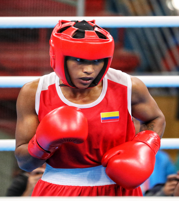 Valeria Arboleda, campeona nacional de boxeo. Foto COC.