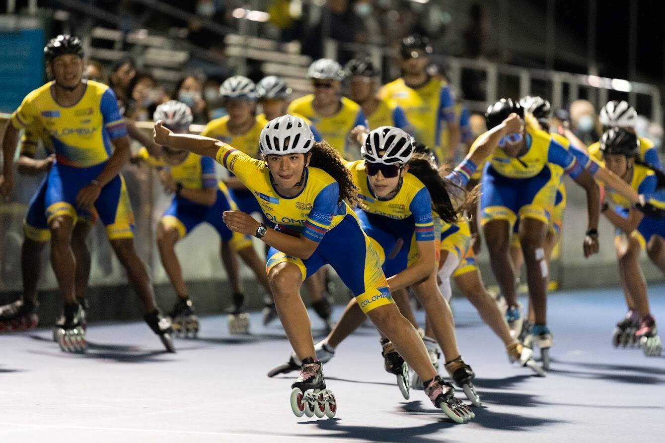 Ana Sofía Ruiz en la pista de patinaje