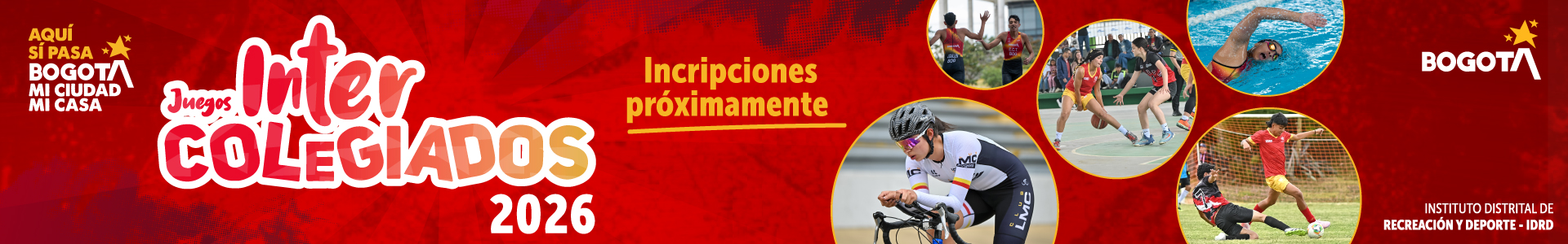 Próximamente los Juegos Intercolegiados 2026