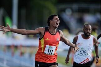 Brayan Rojas, oro y bronce en el Meeting Suramericano Indoor en Bolivia. Foto IDRD.