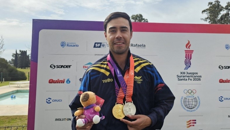 Felipe Alfredo Álvarez, oro en individual y plata en equipos en el golf. Foto cortesía COC.