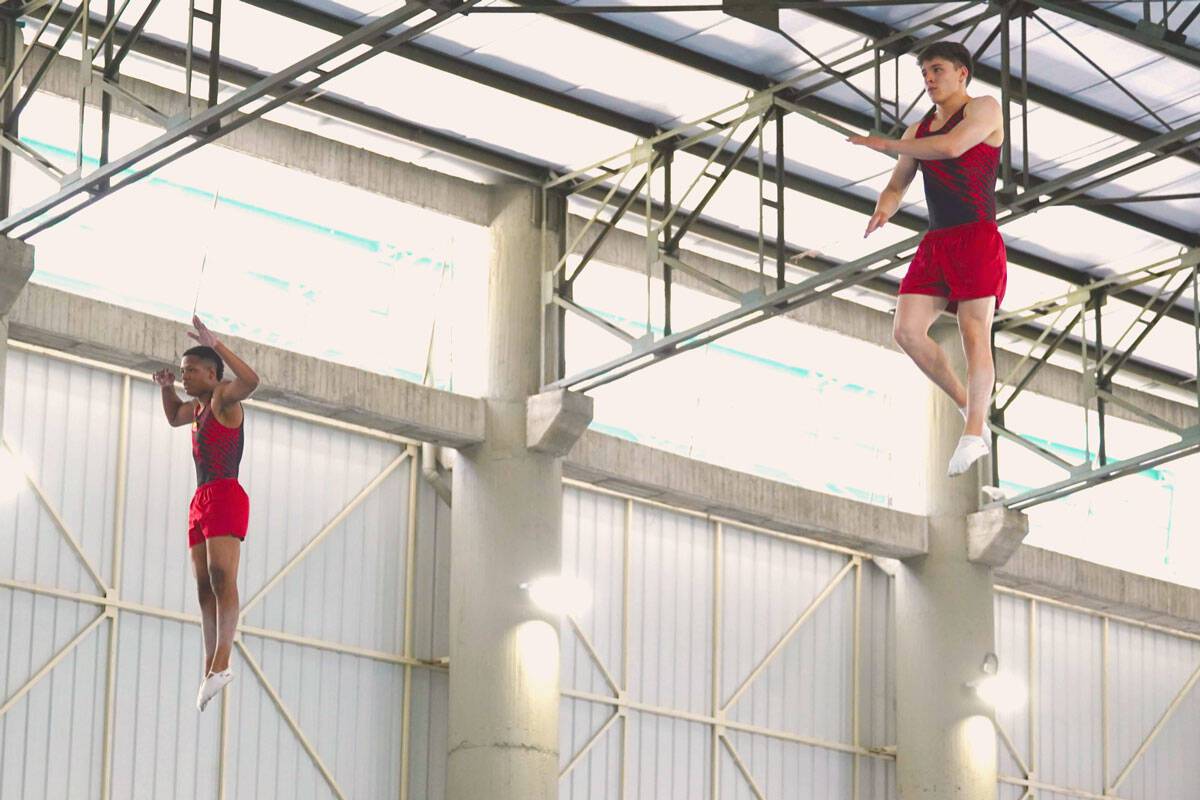 Prueba de Trampolín Sincronizado masculino