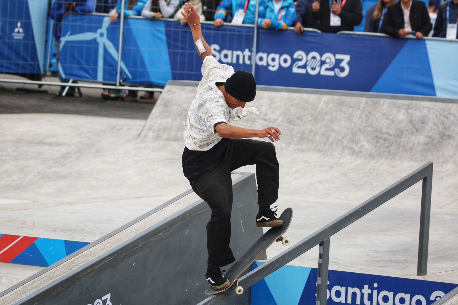 El bogotano Jhancarlos González realizó unos de los mejores trucos del evento.Foto cortesía COC.