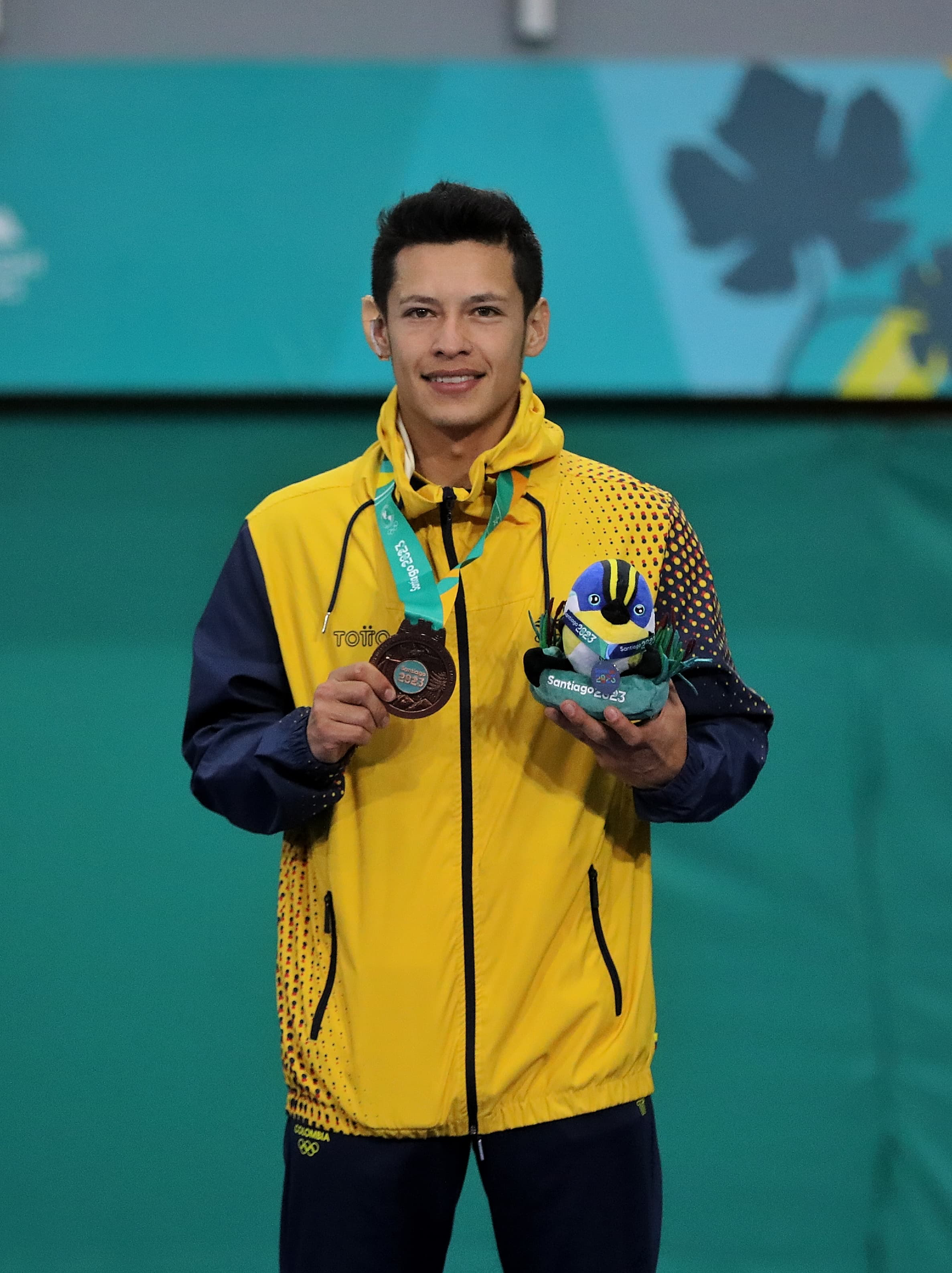 Juan Camilo Fernández, bronce en karate. Foto cortesía COC.