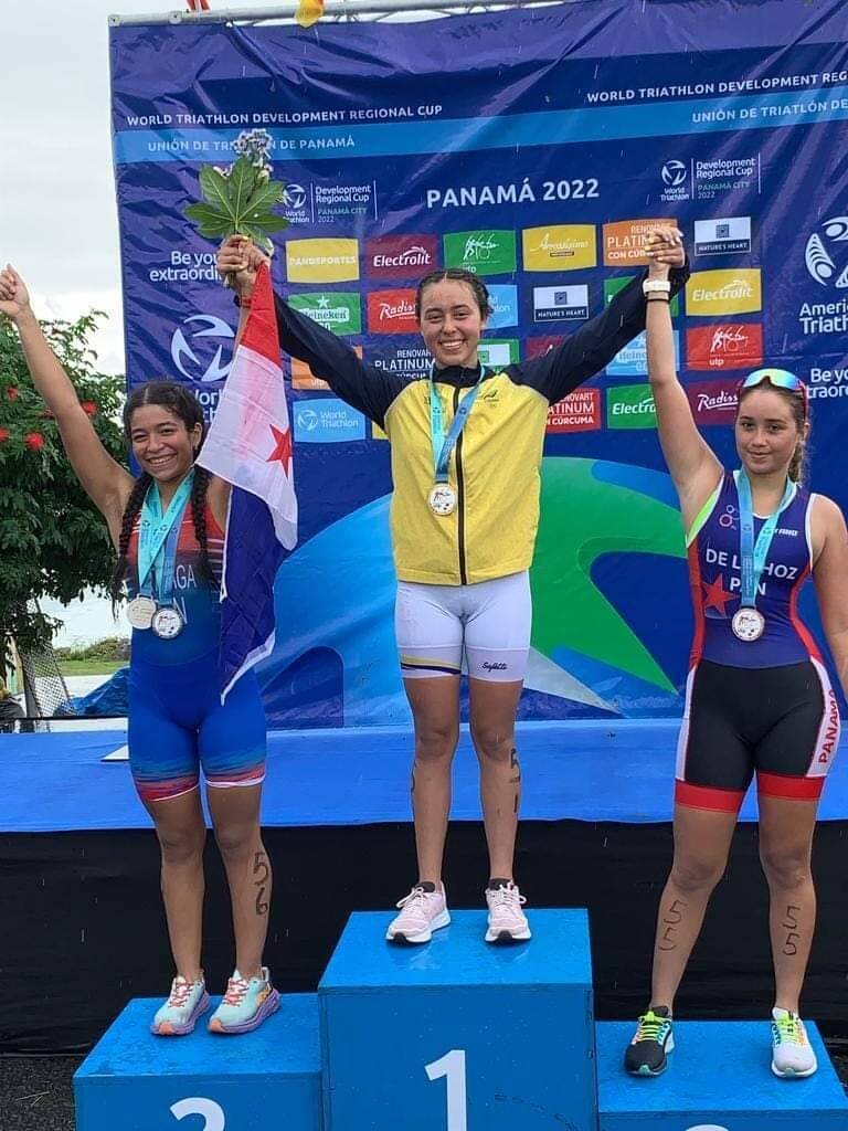 Lilian Molina brilló en la copa de triatlón que tuvo lugar en Panamá. Foto: IDRD.