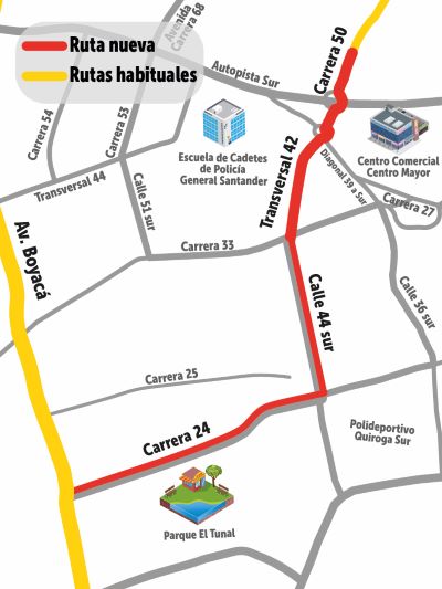 Carrera 24 con Calle 44 Sur