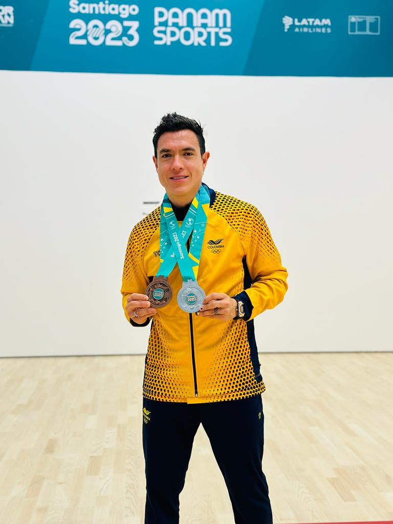 Miguel Ángel Rodriguez, de squash, una leyenda en los Panamericanos; cinco oros en cinco ediciones diferentes de los Juegos. Foto cortesía COC.