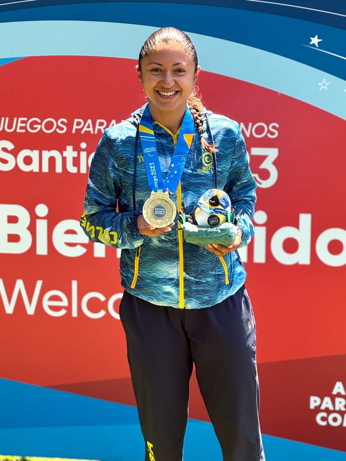 Paula Ossa obtuvo un oro y dos bronces en Santiago 2023. Foto cortesía CPC.