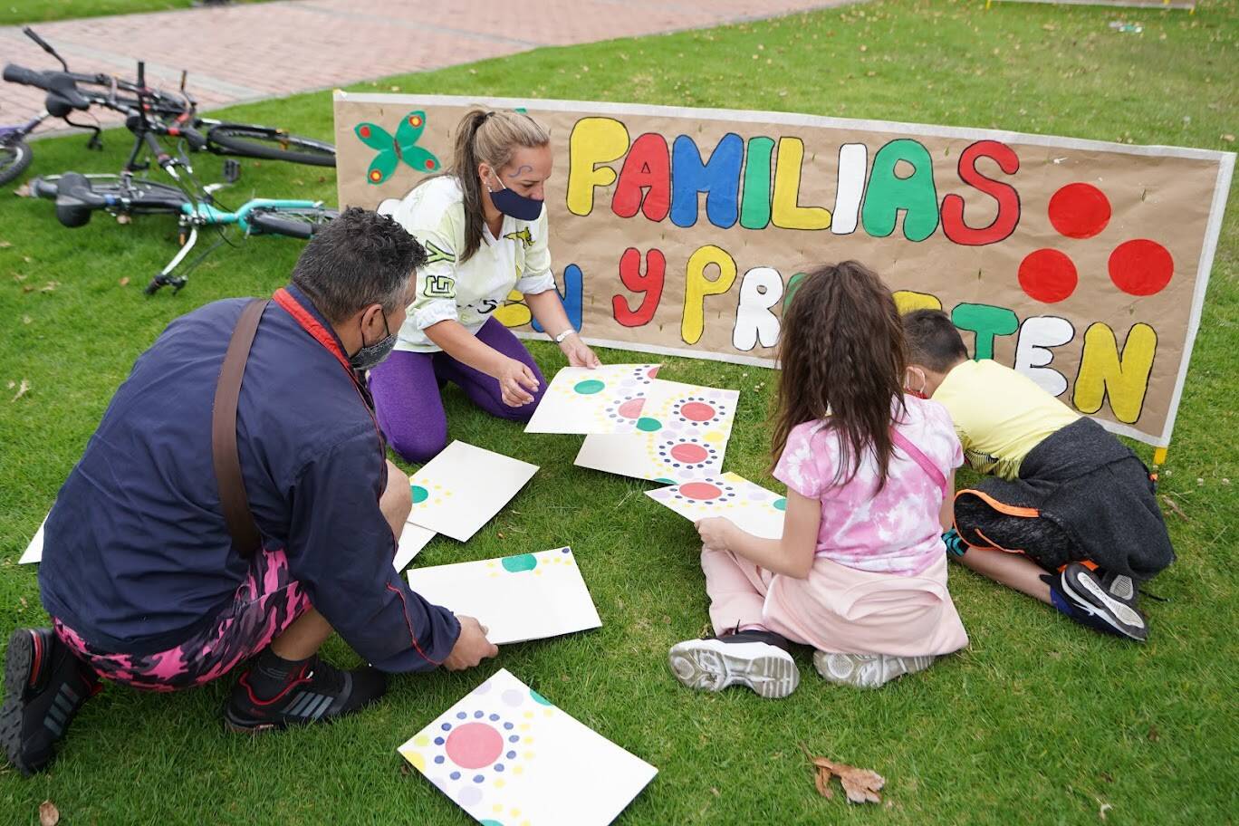 Actividad recreativa en parque