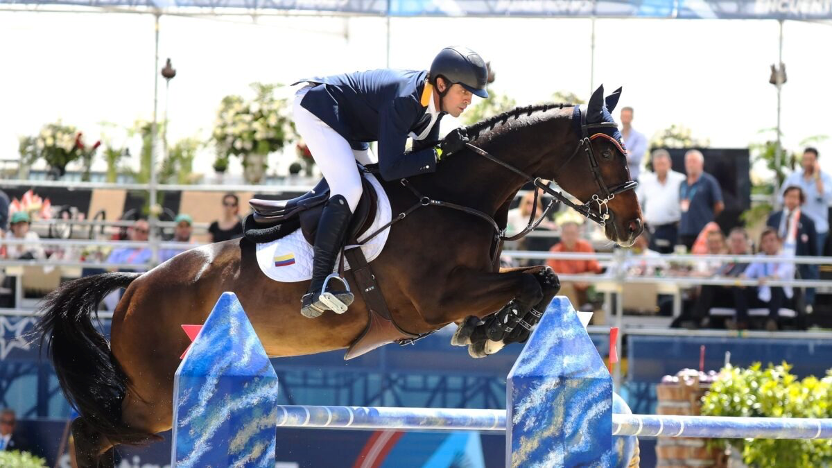 En ecuestres, Roberto Terán fue séptimo en salto y clasificó a París 2024. Foto cortesía COC.