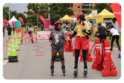 Ciclovía en patines