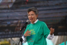 La alcaldesa Claudia López