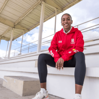 Natalia Linares, favorita en salto largo en los Juegos Panamericanos Junior Asunción 2025. Foto IDRD.