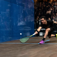 Miguel Ángel Rodríguez, de squash, busca otra medalla –su tercera individual- en los World Games en China, de los que se despide en esta ocasión. Foto cortesía PSA.