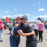 Mujeres en evento de actividad física