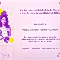 IDRD fortalece su compromiso con las mujeres a través de su participación en la Mesa SOFIA