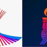 Logos de los dos máximos retos del Equipo Bogotá en 2026: los Juegos Centroamericanos y del Caribe en República Dominicana y los Juegos Suramericanos en Argentina.