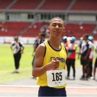 El atleta Sergio Rojas Escuero fue el mejor deportista del Equipo Bogotá en los IV Juegos Suramericanos de la Juventud Panamá 2026, sumando tres medallas (dos de oro y una de bronce). Foto cortesía COC. 