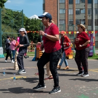 Actividad física en parque
