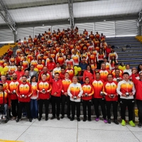Los entrenadores del Equipo Bogotá tuvieron la celebración de su día en el Palacio de los Deportes. Foto IDRD.