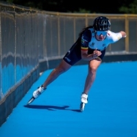 La patinadora de carreras bogotana, Gabriela Isabel Rueda, portará el pabellón nacional en la inauguración de los Juegos Odesur, en los que espera sumar otros oros más a su rico palmarés. Foto IDRD.