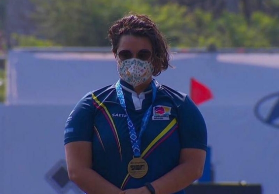 deportista en el podio