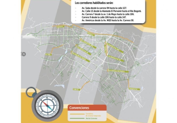 mapa de la ciclovia